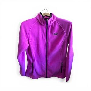 New Balance Women's Bright Pink Full-Zip Fleece Jacket